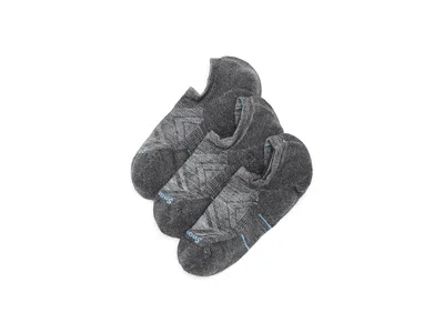 Smartwool Run Targeted Cushion No Show Socks 3-pack Sock Medium Gray: Sm (women's Shoe 4-6.5), Merino/nylon/sp
