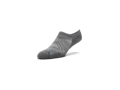 Smartwool Run Targeted Cushion No Show Socks Men's Thigh High Socks Shoes Medium Gray: Md (men's Shoe 6-8.5)