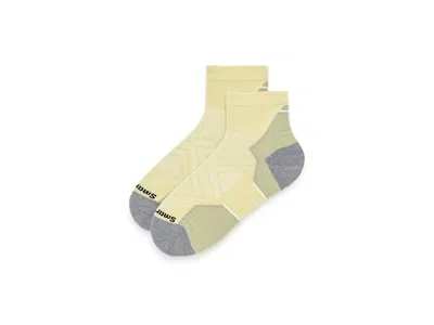 Smartwool Run Zero Cushion Ankle Socks Men's Low Cut Socks Shoes Lemongrass: Md (men's Shoe 6-8.5), Wool/nylon