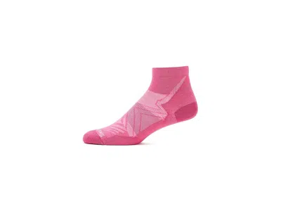 Smartwool Run Zero Cushion Ankle Socks Women's Crew Cut Socks Shoes Garden Pink: Md (women's Shoe 7-9.5)