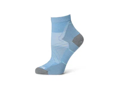 Smartwool Run Zero Cushion Ankle Women's Low Cut Socks Shoes Serene Blue: Lg (women's Shoe 10-12.5)