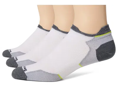 Smartwool Run Zero Cushion Low Ankle Socks 3-pack Men's Crew Cut Socks Shoes White: Xl (men's Shoe 12-14.5), M