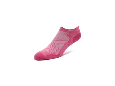 Smartwool Run Zero Cushion Low Ankle Socks Women's Crew Cut Socks Shoes Garden Pink: Md (women's Shoe 7-9.5) In Multi