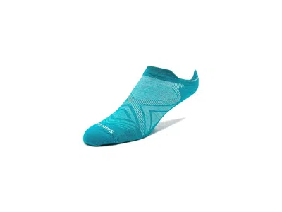 Smartwool Run Zero Cushion Low Ankle Socks Women's Crew Cut Socks Shoes White-capri: Lg (women's Shoe 10-12.5) In Multi