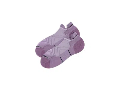 Smartwool Run Zero Cushion Low Ankle Women's Low Cut Socks Shoes Purple Dawn: Lg (women's Shoe 10-12.5) In Multi