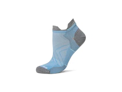 Smartwool Run Zero Cushion Low Ankle Women's Low Cut Socks Shoes Serene Blue: Lg (women's Shoe 10-12.5)