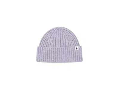 Smartwool Second Cut Cuff Beanie Knit Hats Lavender Sky Heather, Elastane/merino/nylon