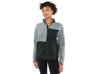 Smartwool Second Cut Fleece Jacket Women's Coat Charcoal/light Gray: Lg In Multi