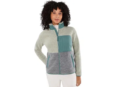 Smartwool Second Cut Fleece Jacket Women's Coat Green Tea: Md, Polyester/wool In Multi