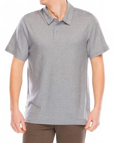 Smartwool Short Sleeve Polo In Light Gray Heather In Multi