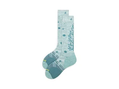 Smartwool Ski Full Cushion Ice Blossom Over The Calf Socks Women's Quarter Length Socks Shoes Frosty Green: Lg