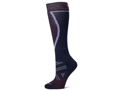 Smartwool Ski Full Cushion Over-the-calf Socks Women's No Show Socks Shoes Purple Iris: Sm (women's Shoe 4-6.5 In Gray