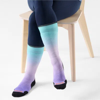 Smartwool Ski Targeted Cushion Ombre Socks In Purple