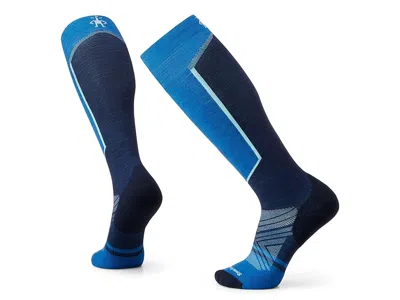 Smartwool Ski Targeted Cushion Over-the-calf Socks Men's No Show Socks Shoes Laguna Blue: Md (men's Shoe 6-8.5