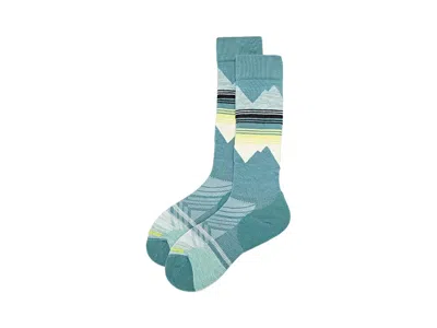 Smartwool Ski Targeted Cushion Pattern Over The Calf Socks Women's Crew Cut Socks Shoes Dusty Teal: Lg (women'