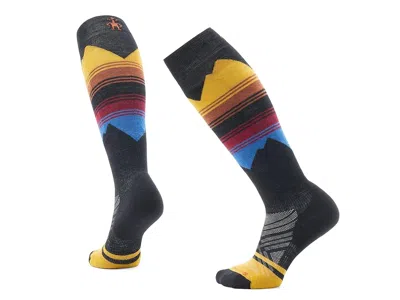 Smartwool Ski Targeted Cushion Pattern Over The Calf Socks Women's Crew Cut Socks Shoes Honey Gold: Sm (women' In Yellow