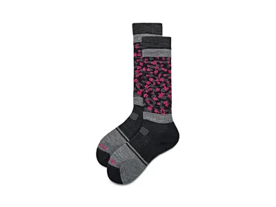 Smartwool Ski Targeted Cushion Pattern Over The Calf Socks Women's Crew Cut Socks Shoes Medium Gray: Md (women