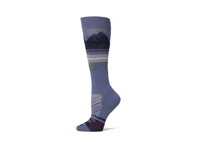 Smartwool Ski Targeted Cushion Pattern Over The Calf Socks Women's Crew Cut Socks Shoes Nightfall Blue: Sm (wo