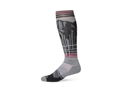 Smartwool Ski Targeted Cushion Summit Shot Over The Calf Socks Men's Crew Cut Socks Shoes Light Gray: Xl (men'