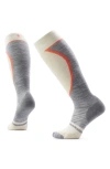 Smartwool Ski Targeted Cushioned Merino Wool Blend Knee High Socks In Gray