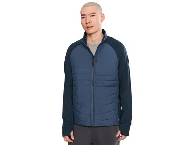 Smartwool Smartloft Hybrid Jacket Men's Coat Nightfall Blue: Lg In Brown