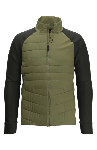 Smartwool Smartloft Insulated Nylon Jacket In Winter Moss