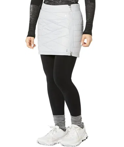 Smartwool Smartloft Merino Wool Mid Rise Zip Skirt In Storm Gray In Multi