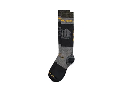 Smartwool Snowboard Full Cushion Arbor Over The Calf Men's Socks Ski Sock Black: Lg (men's Shoe 9-11.5), Merin