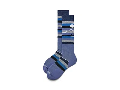 Smartwool Snowboard Full Cushion Cold Canyon Over The Calf Men's Socks Ski Sock Nightfall Blue: Md (men's Shoe
