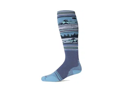 Smartwool Snowboard Full Cushion Snowmobile Over The Calf Socks Men's Crew Cut Socks Shoes Nightfall Blue: Xl 