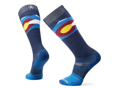 Smartwool Snowboard Targeted Cushion Colorado Over-the-calf Socks Men's No Show Socks Shoes Laguna Blue: Xl (m