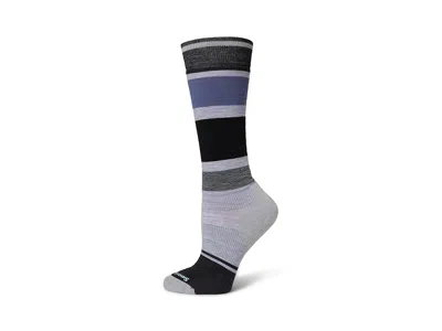 Smartwool Snowboard Targeted Cushion Extra Stretch Over The Calf Women's Crew Cut Socks Shoes Purple Eclipse:  In Multi