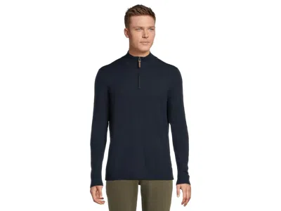Smartwool Sparwood 1/4 Zip Sweater Men's Sweater Deep Navy Heather: Sm, Nylon/polyester/wool In Blue