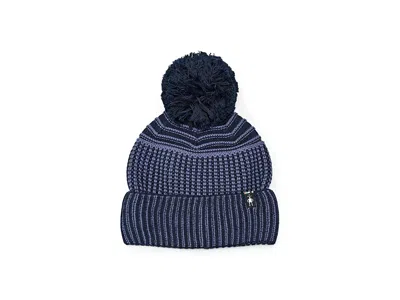 Smartwool Summit Knit Pom Beanie Knit Women's Hats Deep Navy, Merino/nylon/polyester