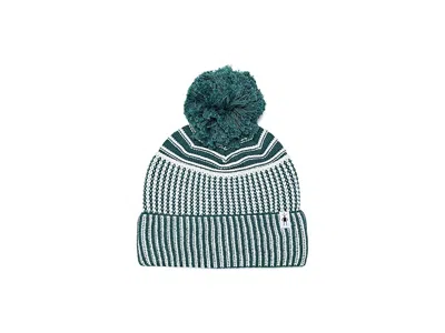 Smartwool Summit Knit Pom Beanie Knit Women's Hats Dusty Teal, Merino/nylon/polyester
