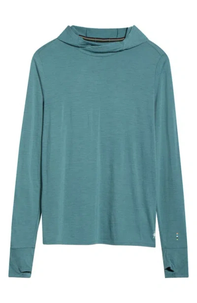 Smartwool Sun Merino Wool Blend Hoodie In Blue