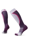 Smartwool Targeted Cushioning Over The Calf Ski Socks In Purple Iris