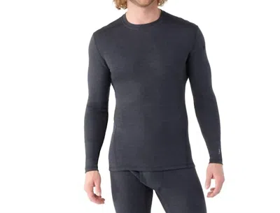 Smartwool Thermal Base Sweater In Charcoal Heather In Black