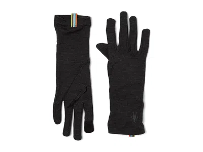 Smartwool Thermal Merino Gloves Ski Gloves Charcoal Heather: Sm In Black
