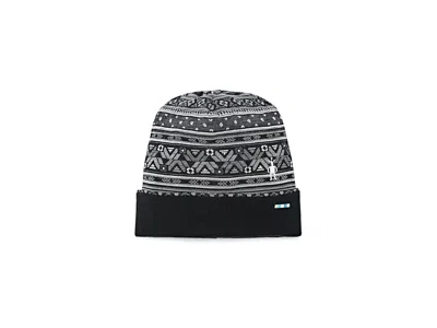 Smartwool Thermal Merino Reversible Cuffed Beanie Beanies Black Fair Isle Fun, Wool/merino