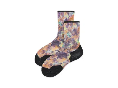 Smartwool Trail Run Targeted Cushion Floral Party Print Crew Socks Sock Color: Md (women's Shoe 7-9.5), Merino In Multi