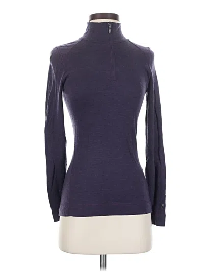 Pre-owned Smartwool Turtleneck Sweater In Purple