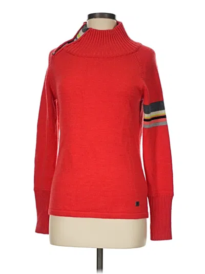 Pre-owned Smartwool Turtleneck Sweater In Red