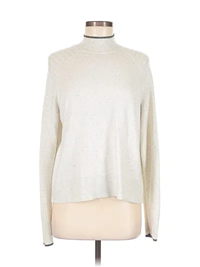 Pre-owned Smartwool Turtleneck Sweater In White