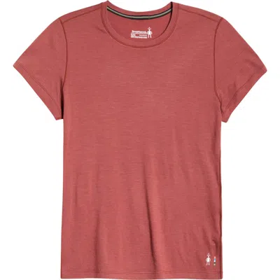 Smartwool Ultralite Short Sleeve Merino Wool Blend T-shirt In Brown