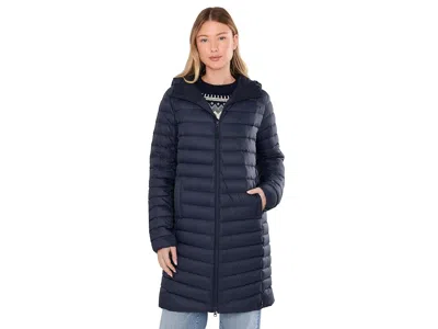 Smartwool Winterloft Hooded Parka Women's Coat Deep Navy: Md, Nylon In Blue