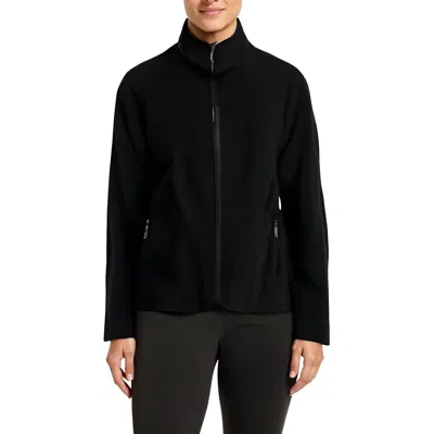 Smartwool Womens Solid Wool Zip-up Jacket In Black