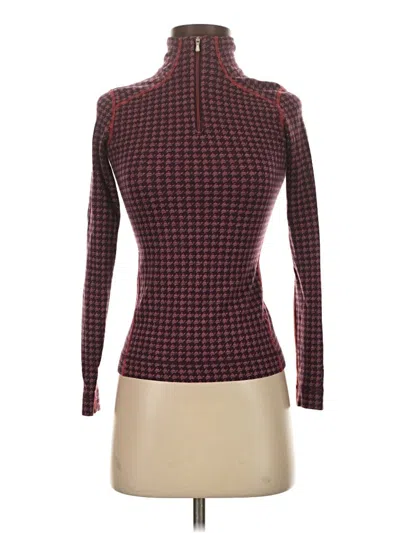 Pre-owned Smartwool Wool Pullover Sweater In Burgundy