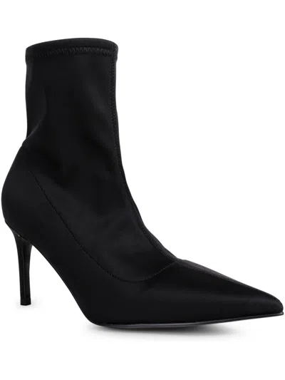 Smash Fazi Womens Solid Pointed Toe Mid-calf Boots In Black