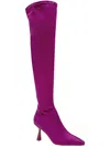 Smash Fritz Womens Pull On Cushioned Footbed Over-the-knee Boots In Pink